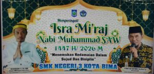 Peringatan Isra Mi’raj 1447 H di SMKN 3 Kota Bima Berlangsung Khidmat