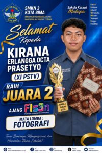 Siswa SMKN 3 Kota Bima Raih Juara II FLS3N NTB Cabang Fotografi, Harumkan Nama Sekolah