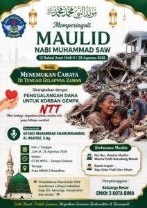 Maulid Nabi Muhammad SAW di SMKN 3 Kota Bima Dirangkaikan Penggalangan Dana untuk Korban Gempa NTT