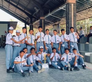 Tim Putra SMKN 3 Kota Bima Raih Juara 3 Bersama Lomba PBB HUT TNI ke-81